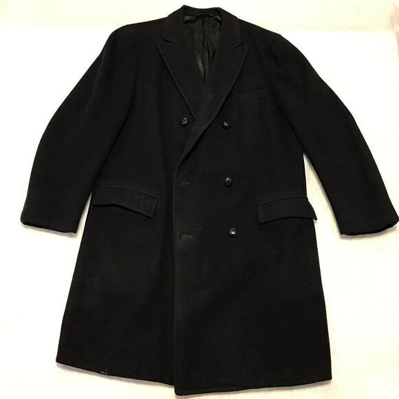 Langdale 100% Wool black trench coat Reg from Harry Rotham - Picture 1 of 10